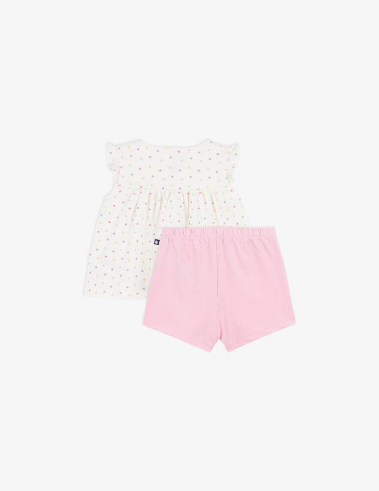 rinascente Petit Bateau Heart print ensemble