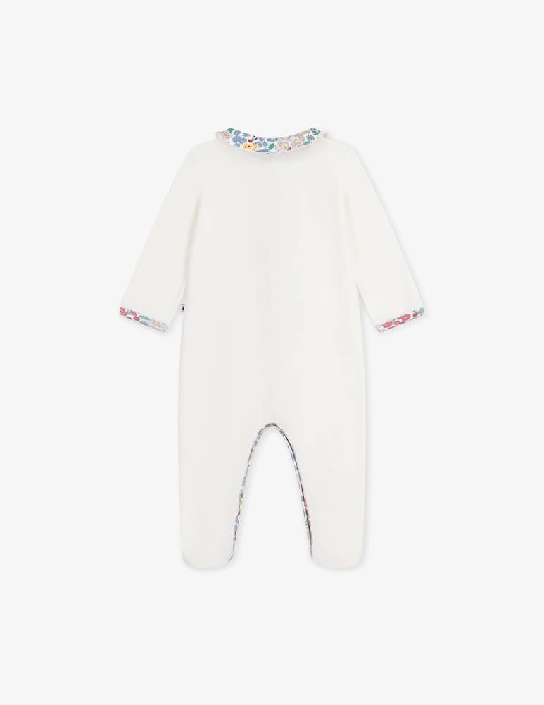 Petit Bateau Tutina con colletto a fiori - immagine 3 Petit Bateau Tutina con colletto a fiori - immagine 3