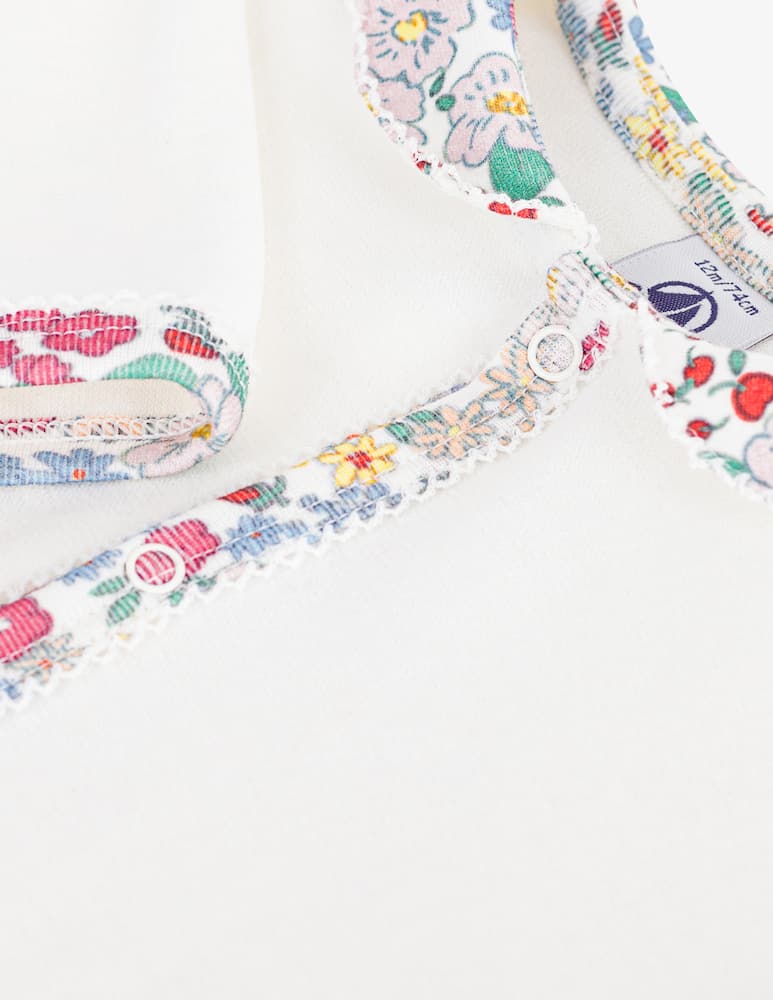 Petit Bateau Tutina con colletto a fiori - immagine 4 Petit Bateau Tutina con colletto a fiori - immagine 4