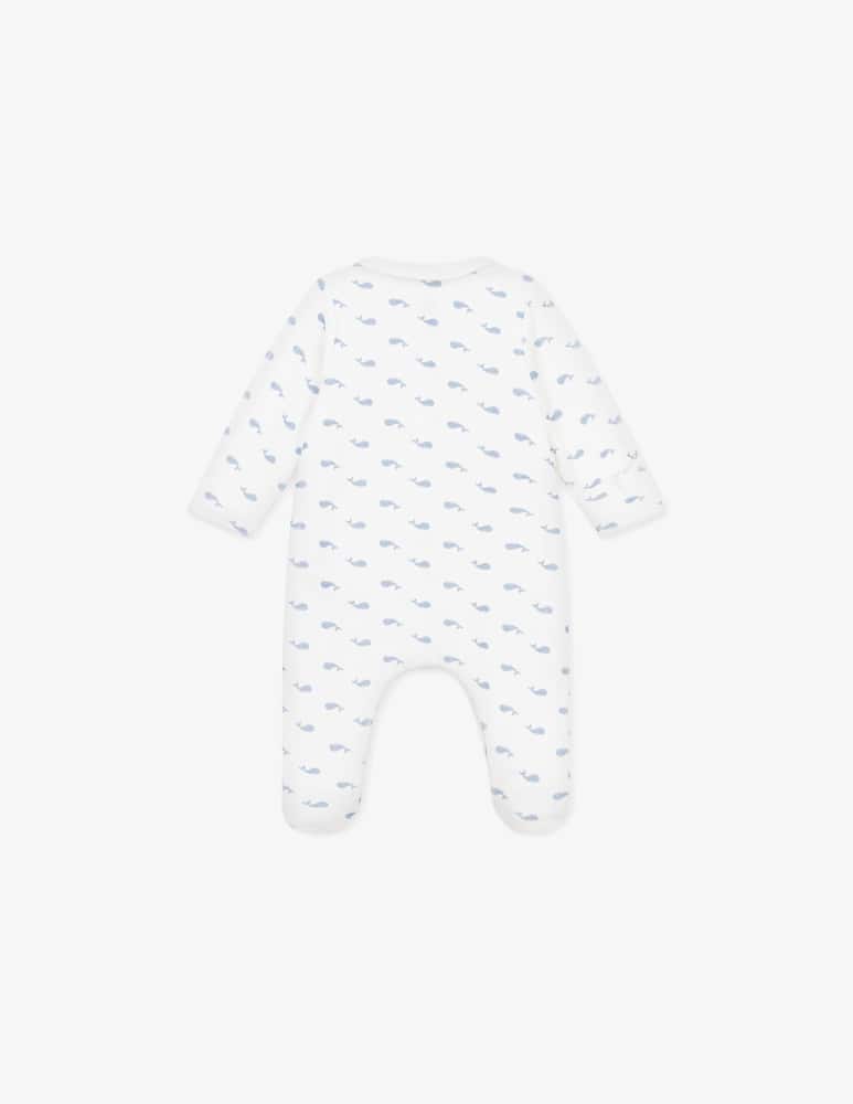 rinascente Petit Bateau Whale print sleepsuit and comforter