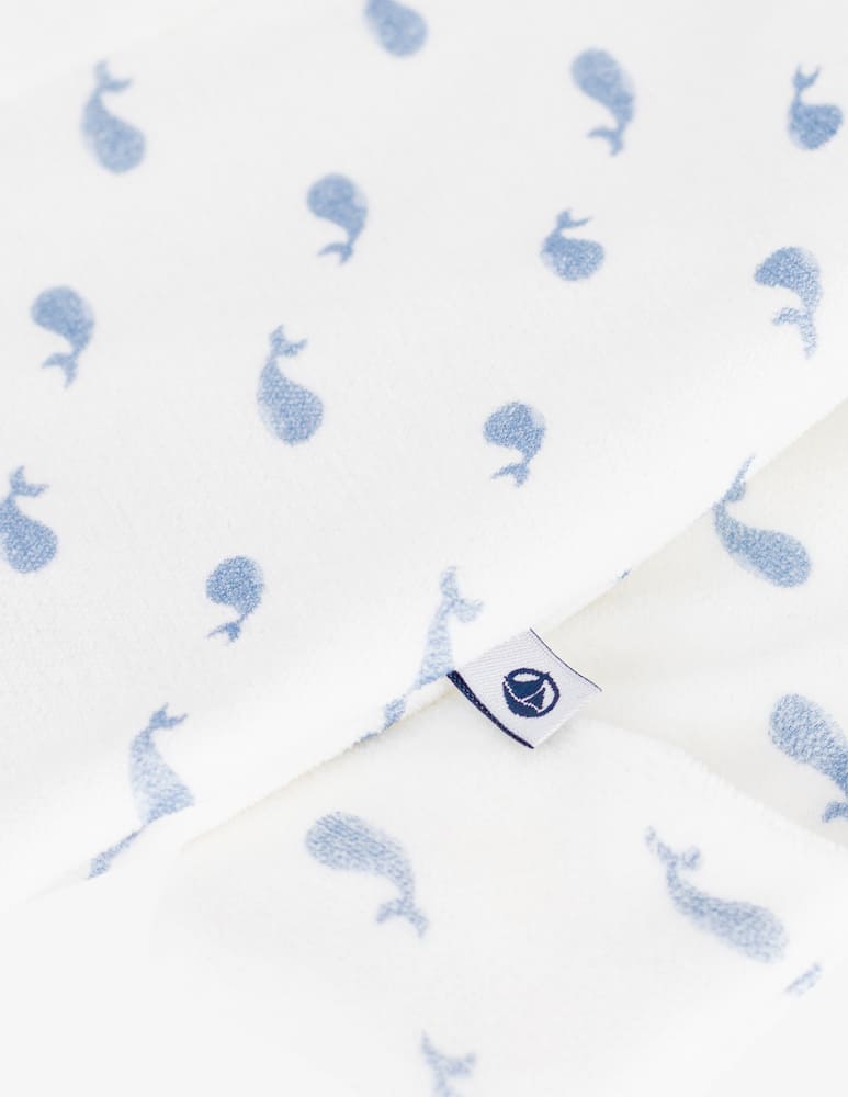 rinascente Petit Bateau Whale print sleepsuit and comforter