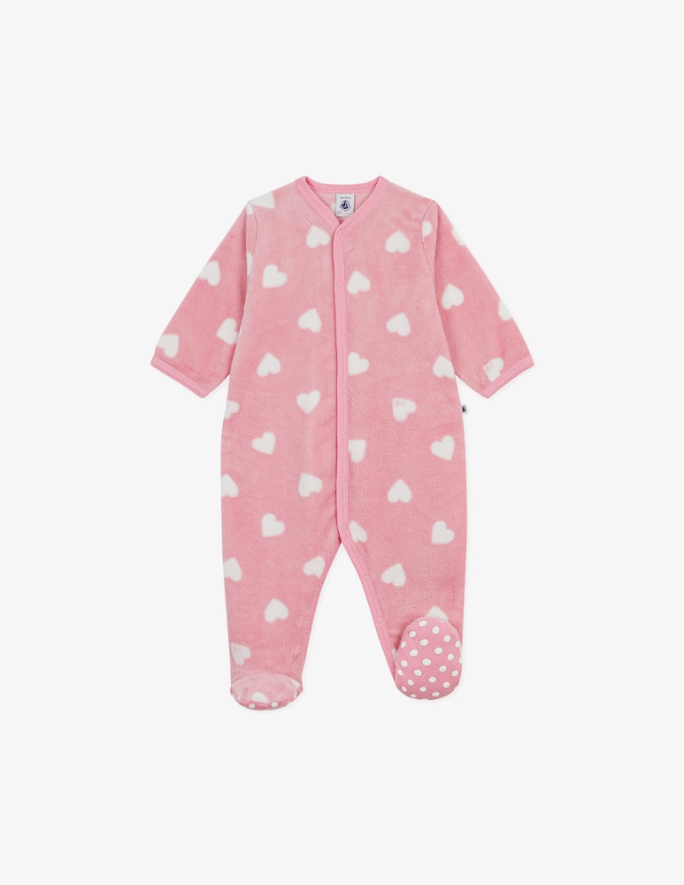 rinascente Petit Bateau Heart print sleepsuit