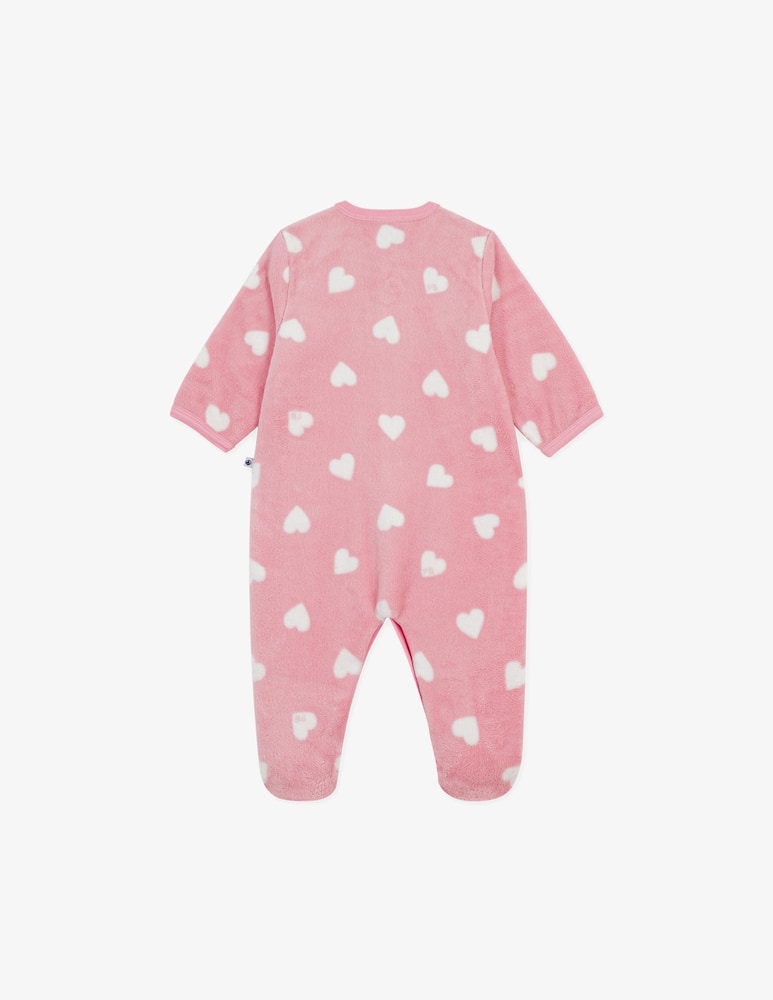 rinascente Petit Bateau Heart print sleepsuit