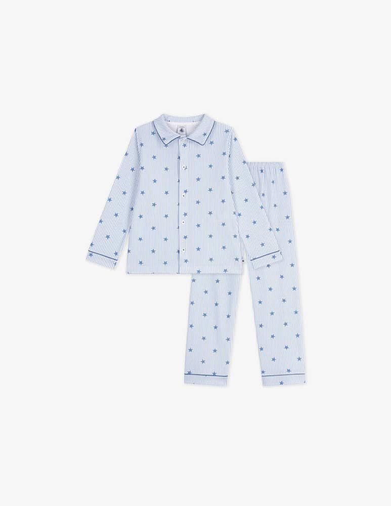 rinascente Petit Bateau Pigiama rigato con stelle