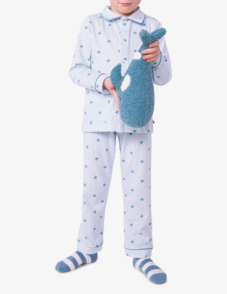 rinascente Petit Bateau Pigiama rigato con stelle