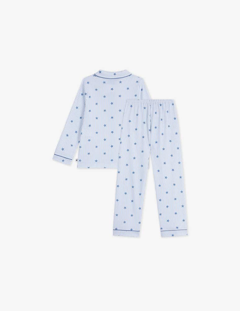 rinascente Petit Bateau Pigiama rigato con stelle