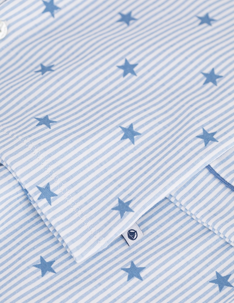 rinascente Petit Bateau Pigiama rigato con stelle