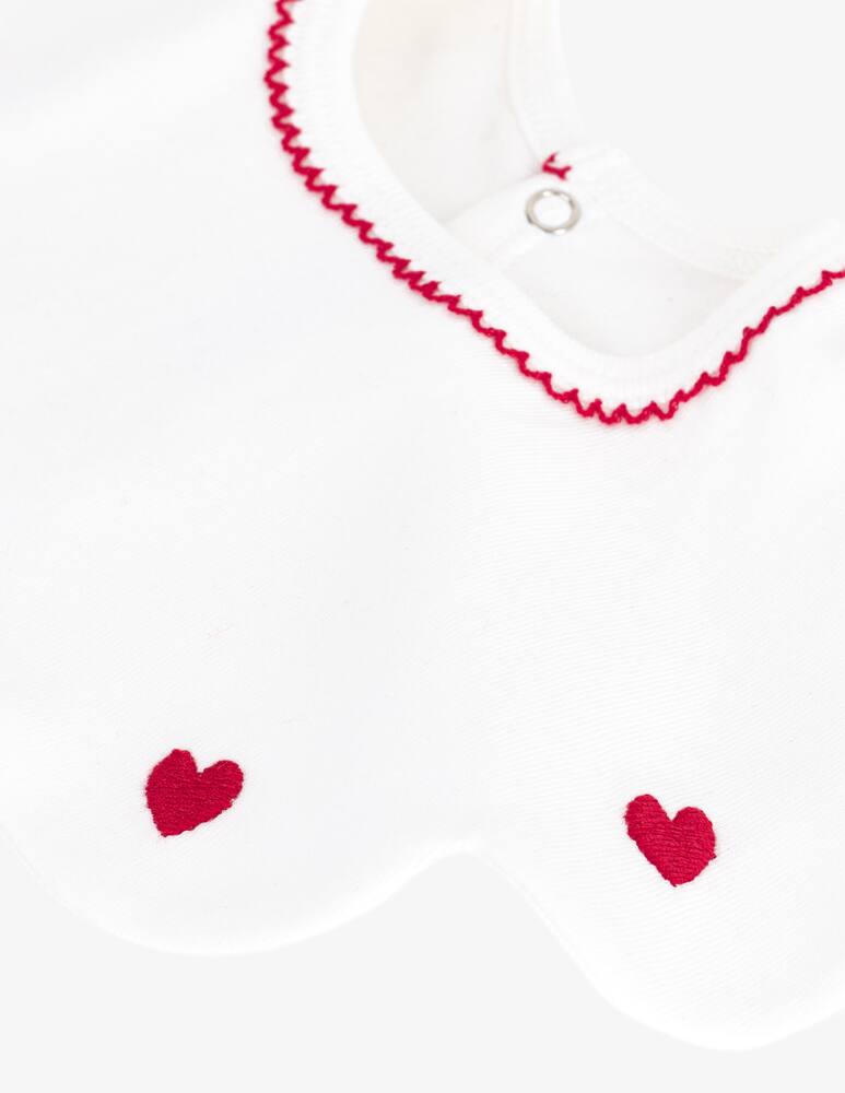 rinascente Petit Bateau Scalloped bib set