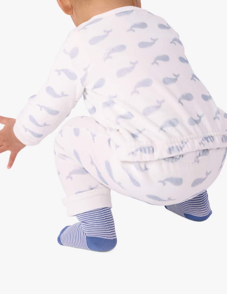 rinascente Petit Bateau Pigiama senza piedi con balene
