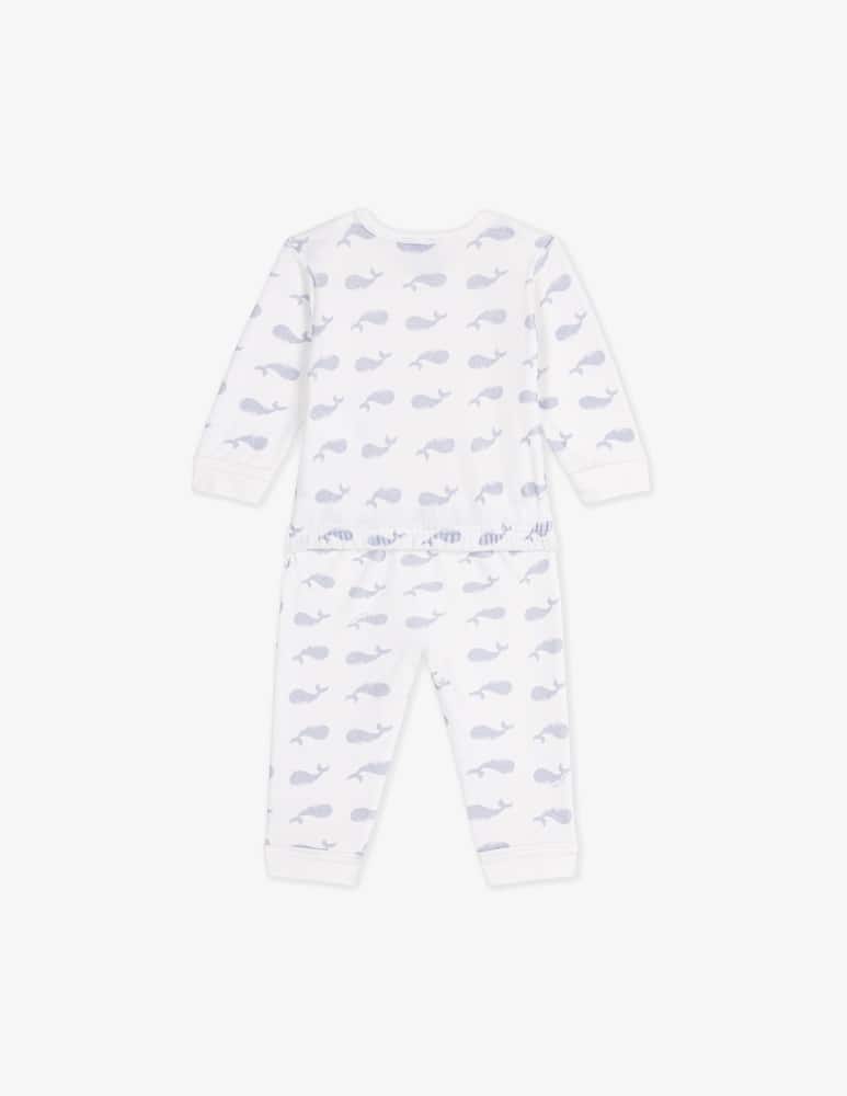 rinascente Petit Bateau Pigiama senza piedi con balene