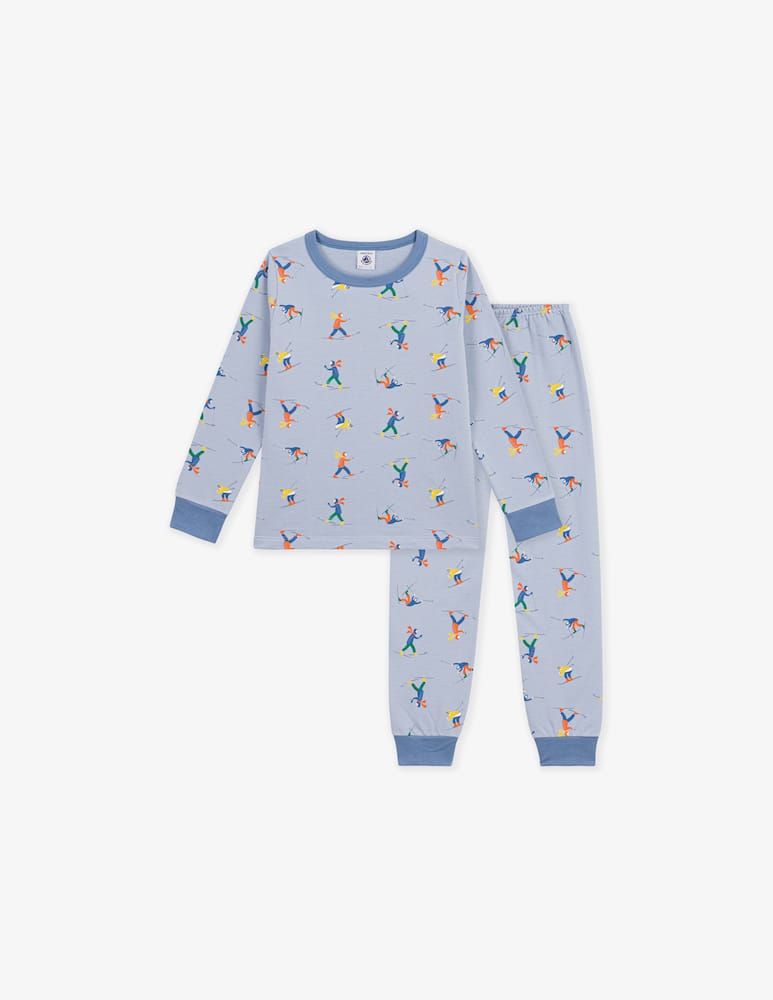 rinascente Petit Bateau Pigiama con stampa sciatori