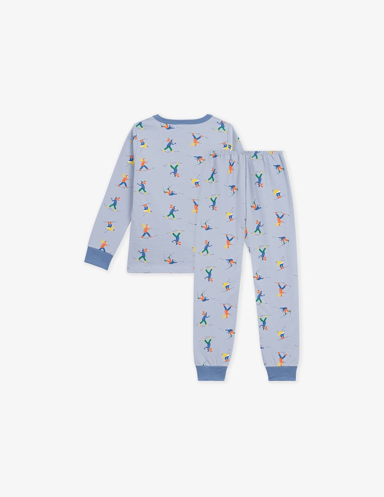 rinascente Petit Bateau Pigiama con stampa sciatori