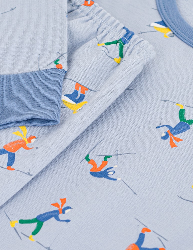 rinascente Petit Bateau Pigiama con stampa sciatori