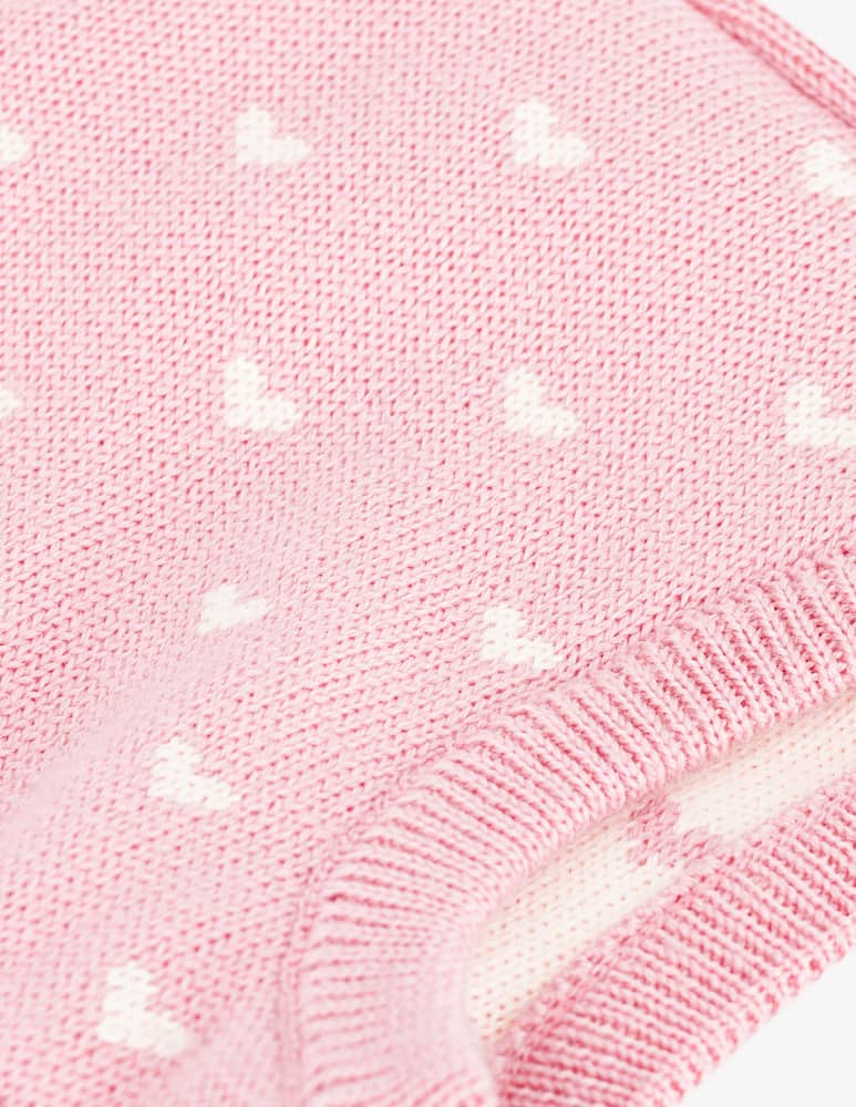 rinascente Petit Bateau Cappuccio in maglia con cuori