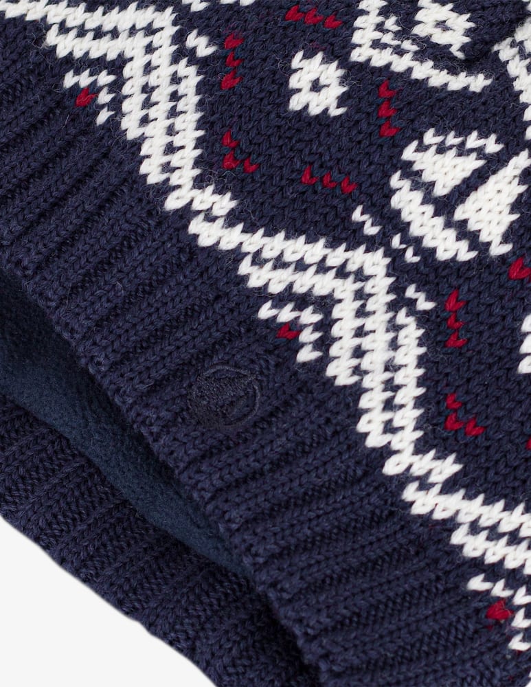 rinascente Petit Bateau Berretto in maglia jacquard con pon pon