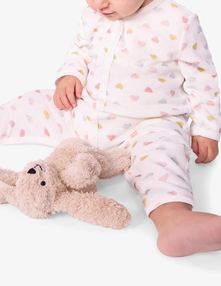 rinascente Petit Bateau Heart print sleepsuit