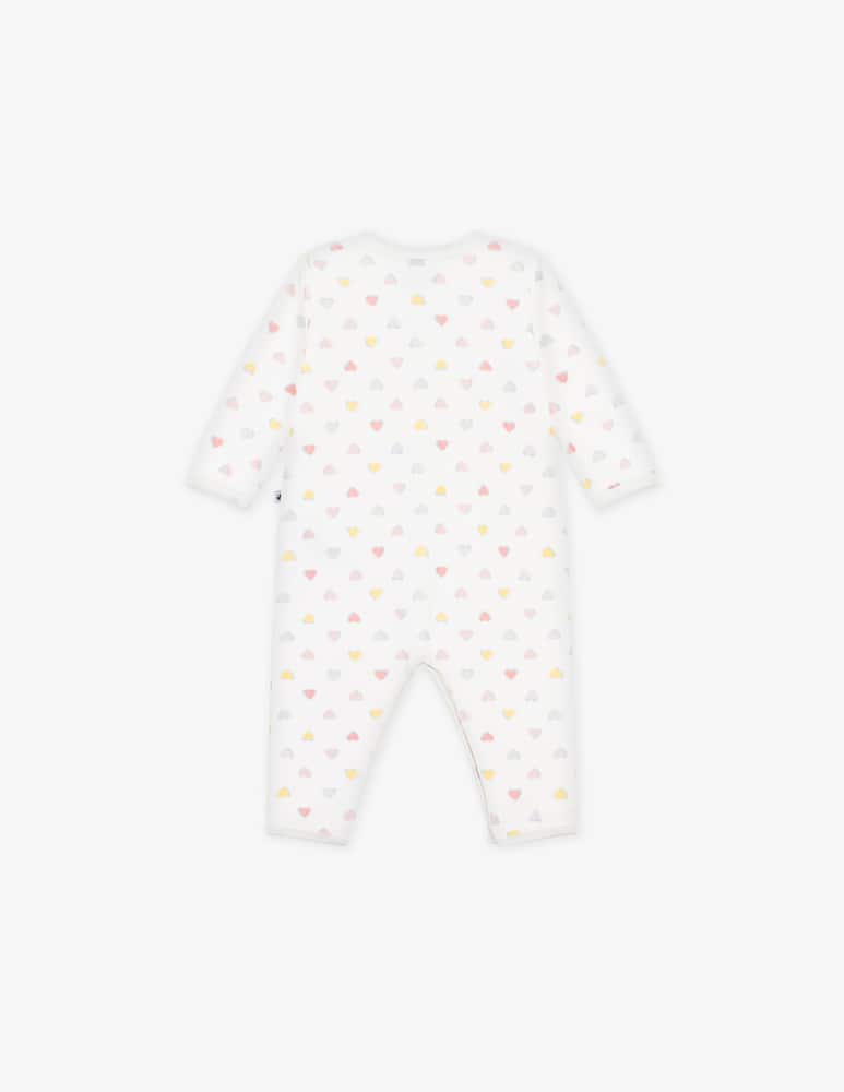 rinascente Petit Bateau Heart print sleepsuit