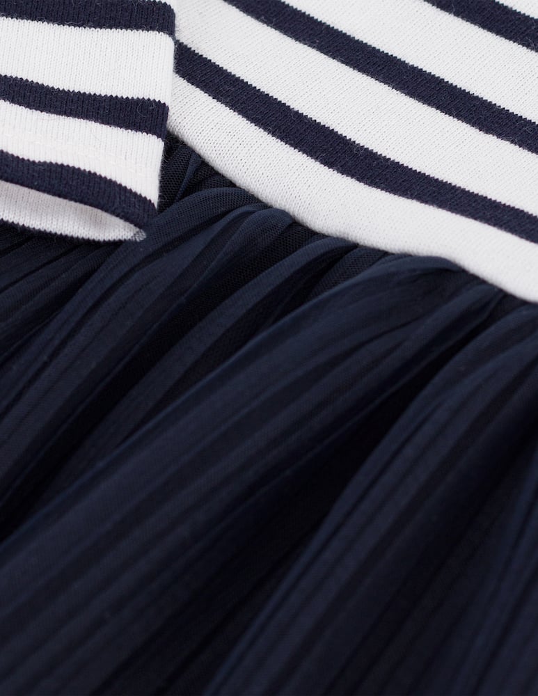 rinascente Petit Bateau Abito a righe con tulle plissé
