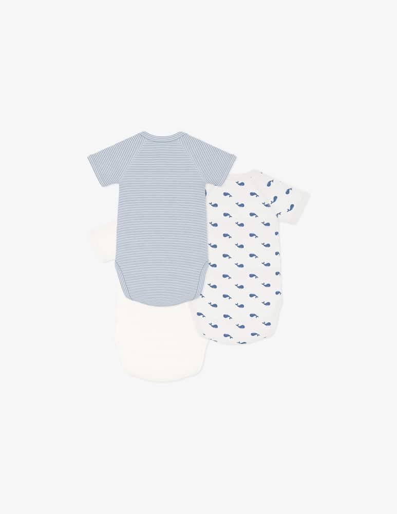 rinascente Petit Bateau Pack 3 body a maniche corte