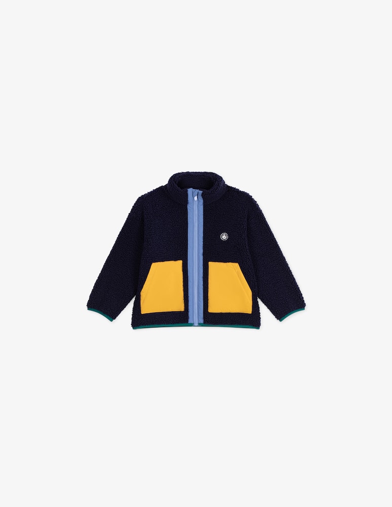 Petit Bateau Sherpa zip-up jacket - picture 1 Petit Bateau Sherpa zip-up jacket - picture 1