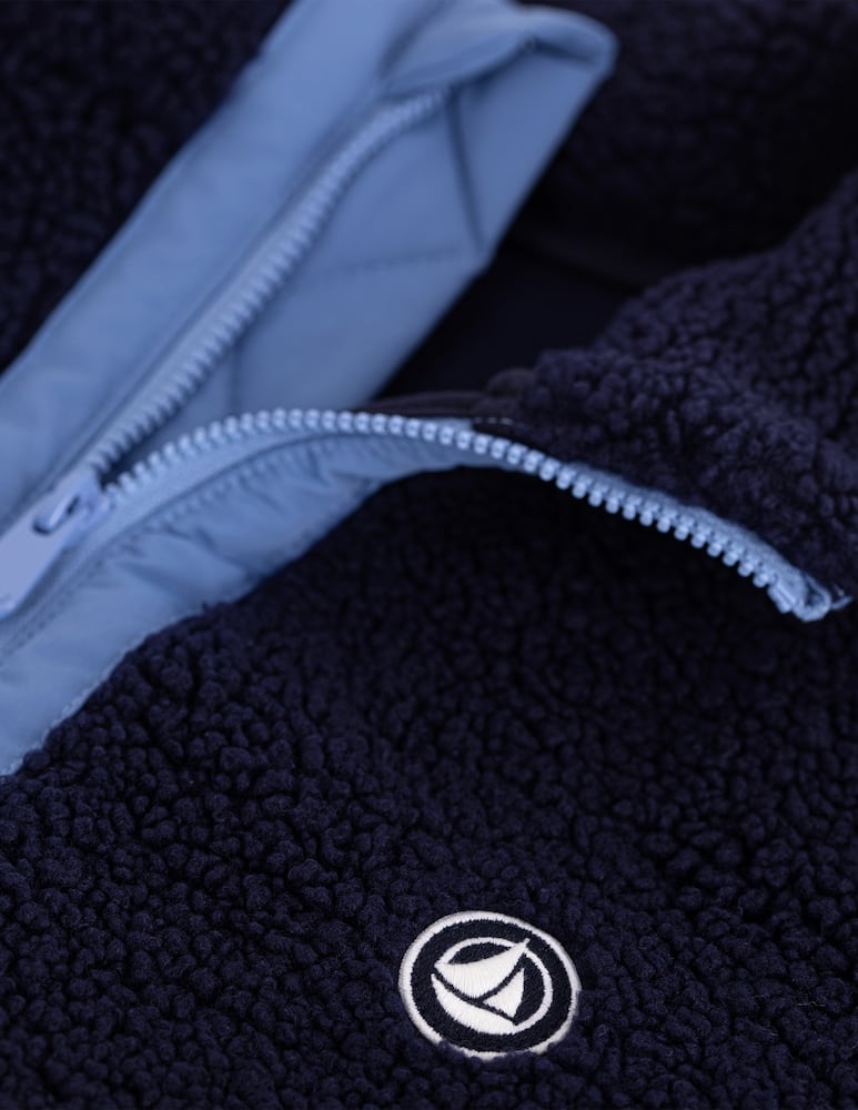 Petit Bateau Sherpa zip-up jacket - picture 3 Petit Bateau Sherpa zip-up jacket - picture 3