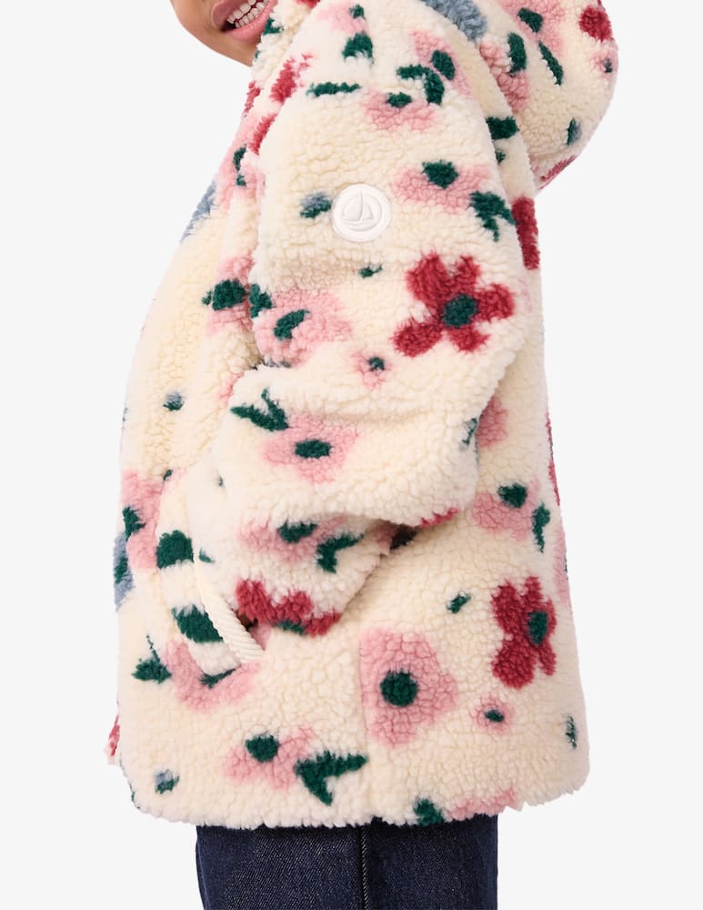 rinascente Petit Bateau Veste in pile con cappuccio floreale