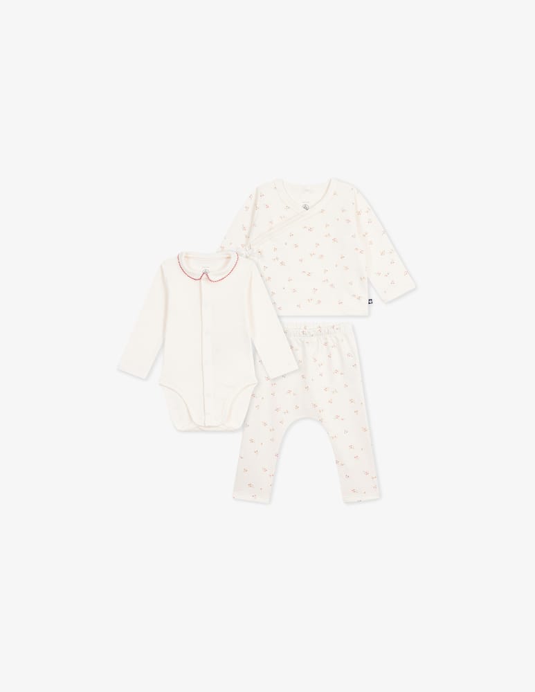 Petit Bateau Set 3 pezzi con body e leggings - immagine 2 Petit Bateau Set 3 pezzi con body e leggings - immagine 2