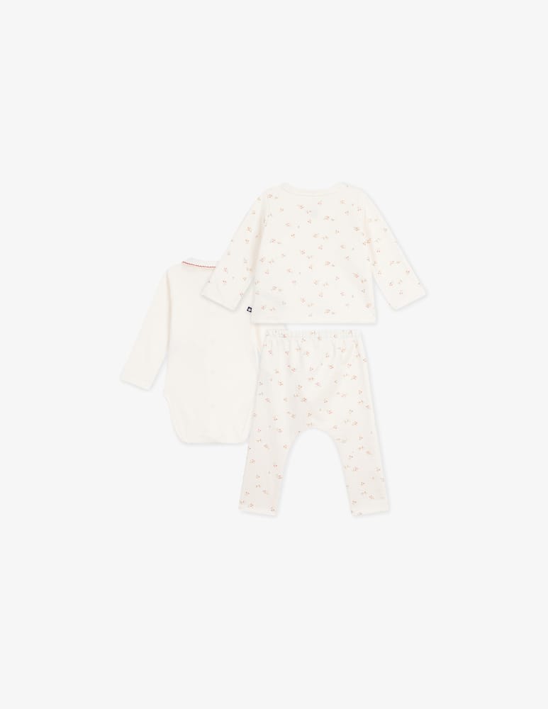 Petit Bateau Set 3 pezzi con body e leggings - immagine 3 Petit Bateau Set 3 pezzi con body e leggings - immagine 3