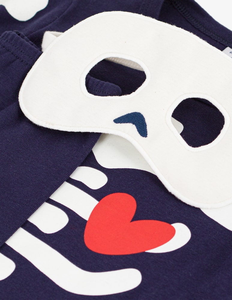 rinascente Petit Bateau Skeleton pyjamas with sleep mask