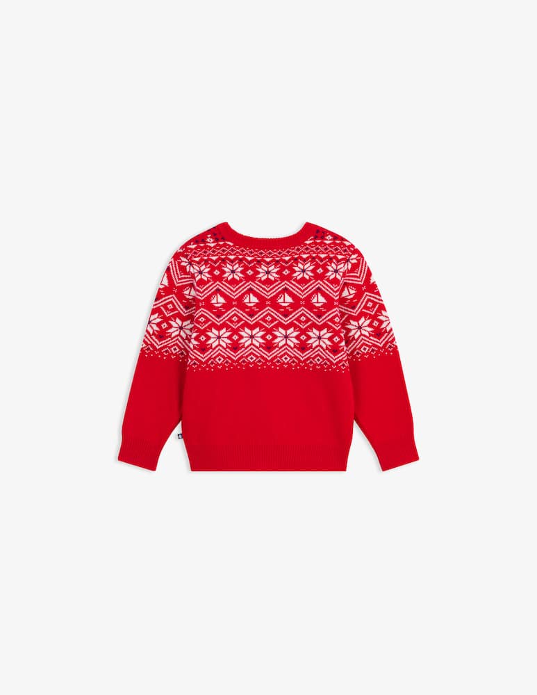 Petit Bateau Pullover jacquard girocollo - immagine 2 Petit Bateau Pullover jacquard girocollo - immagine 2