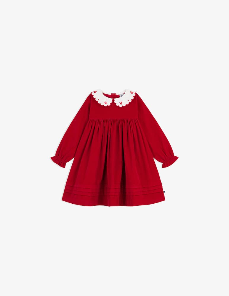 Petit Bateau Abito con colletto ricamato - immagine 1 Petit Bateau Abito con colletto ricamato - immagine 1