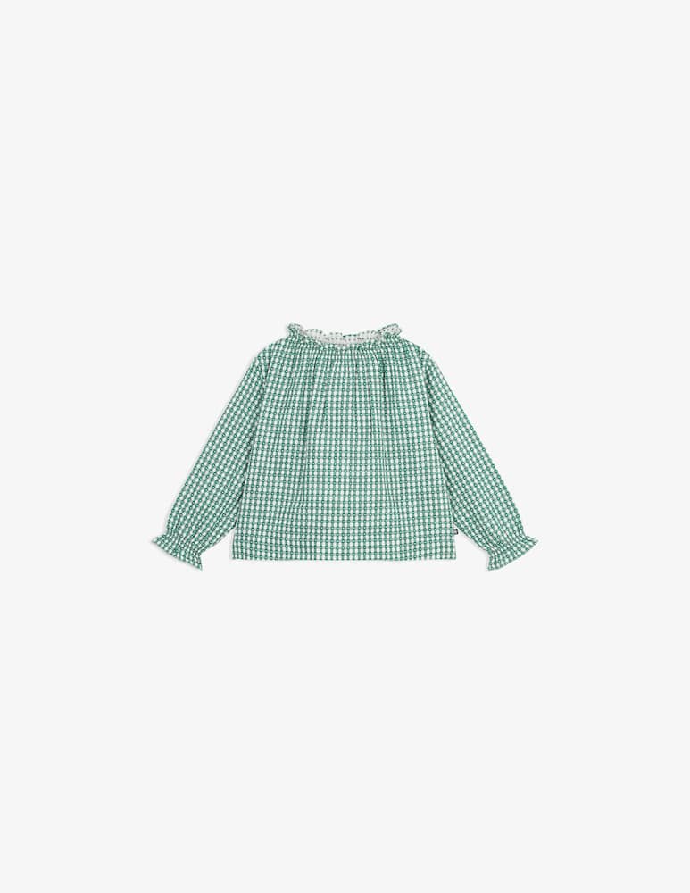 rinascente Petit Bateau Blusa a quadri maniche lunghe