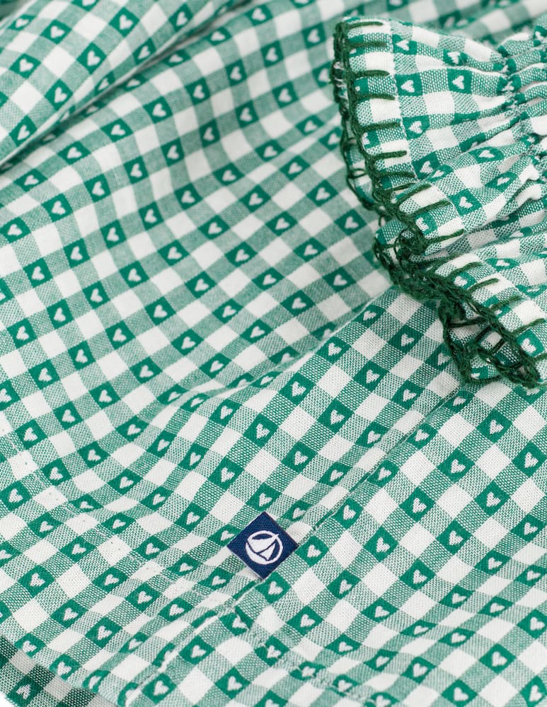 rinascente Petit Bateau Abito a quadretti con rouche