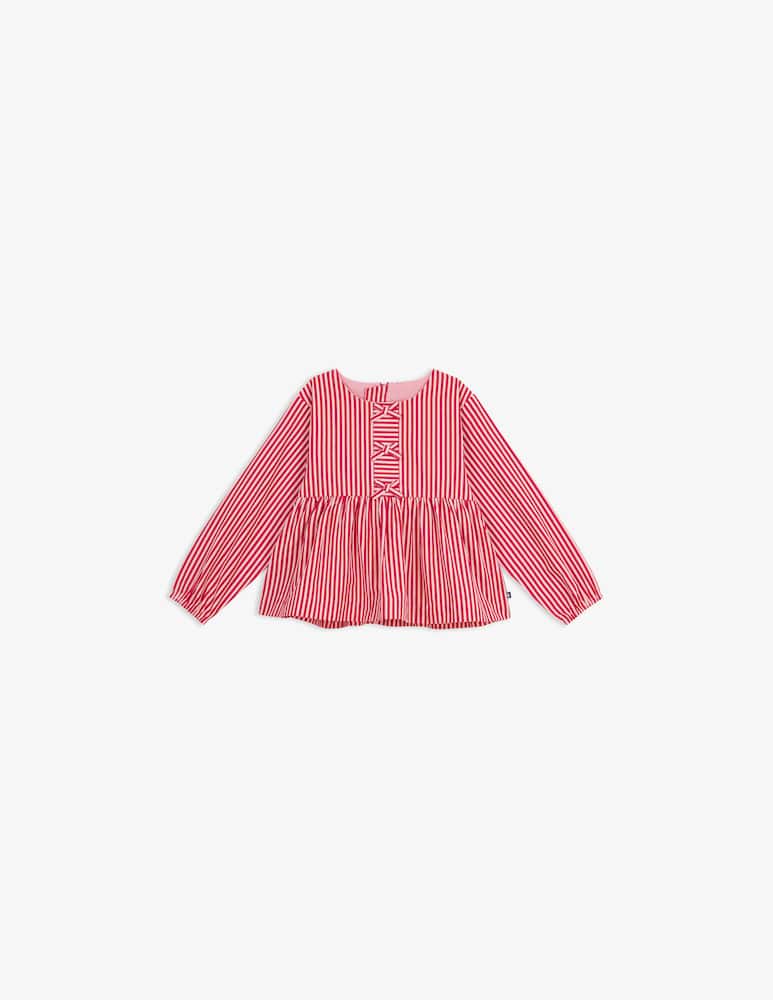 rinascente Petit Bateau Blusa a righe con fiocchi