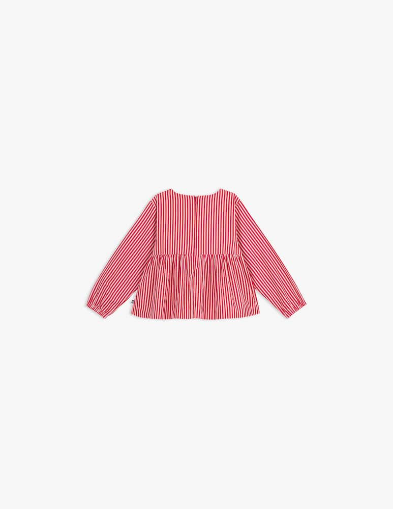 rinascente Petit Bateau Blusa a righe con fiocchi