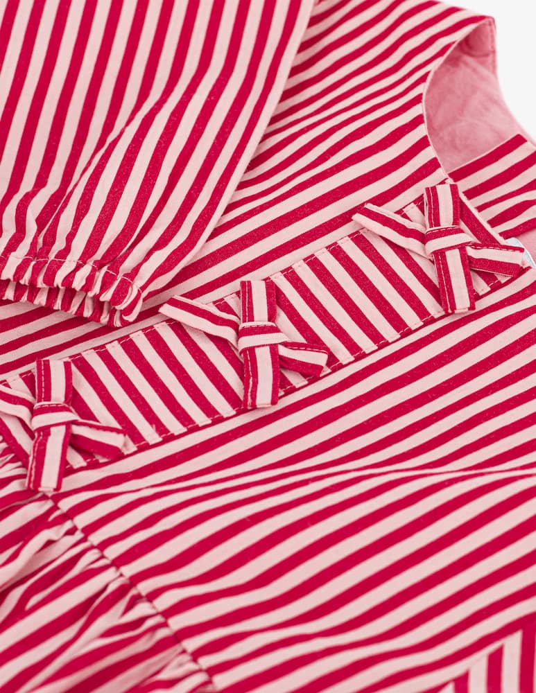 rinascente Petit Bateau Blusa a righe con fiocchi