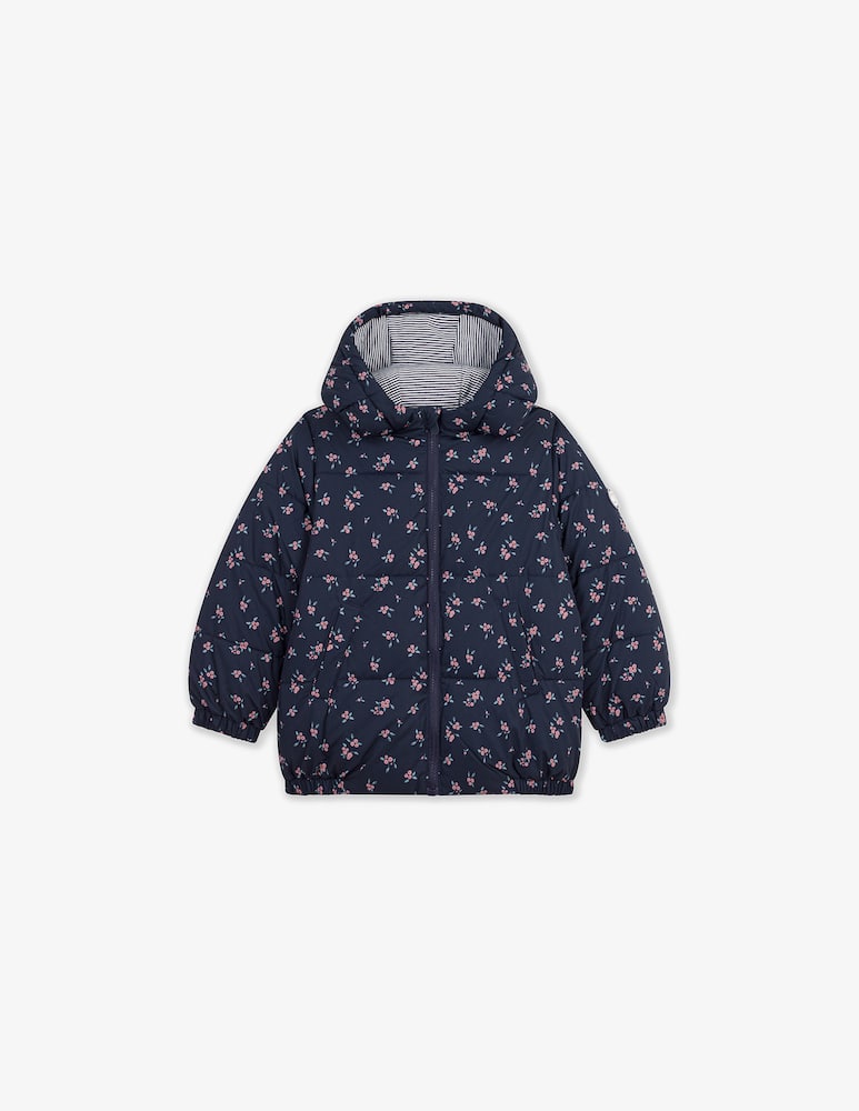 rinascente Petit Bateau Piumino con cappuccio floreale