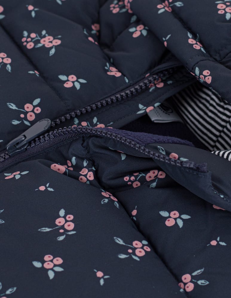 rinascente Petit Bateau Piumino con cappuccio floreale