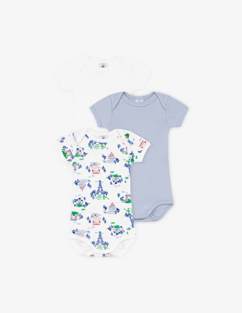 rinascente Petit Bateau Paris print bodysuits set