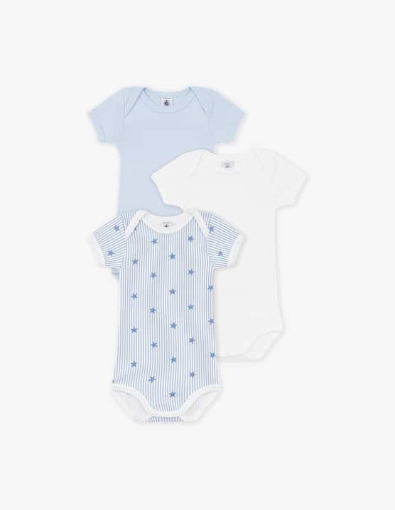 Petit Bateau - Body a maniche corte pack 3 - €22,00