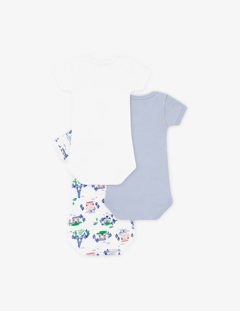 rinascente Petit Bateau Paris print bodysuits set