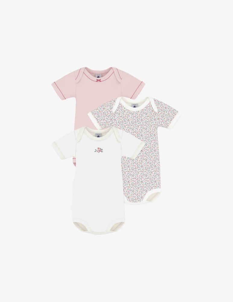 rinascente Petit Bateau Pack 3 body a maniche corte