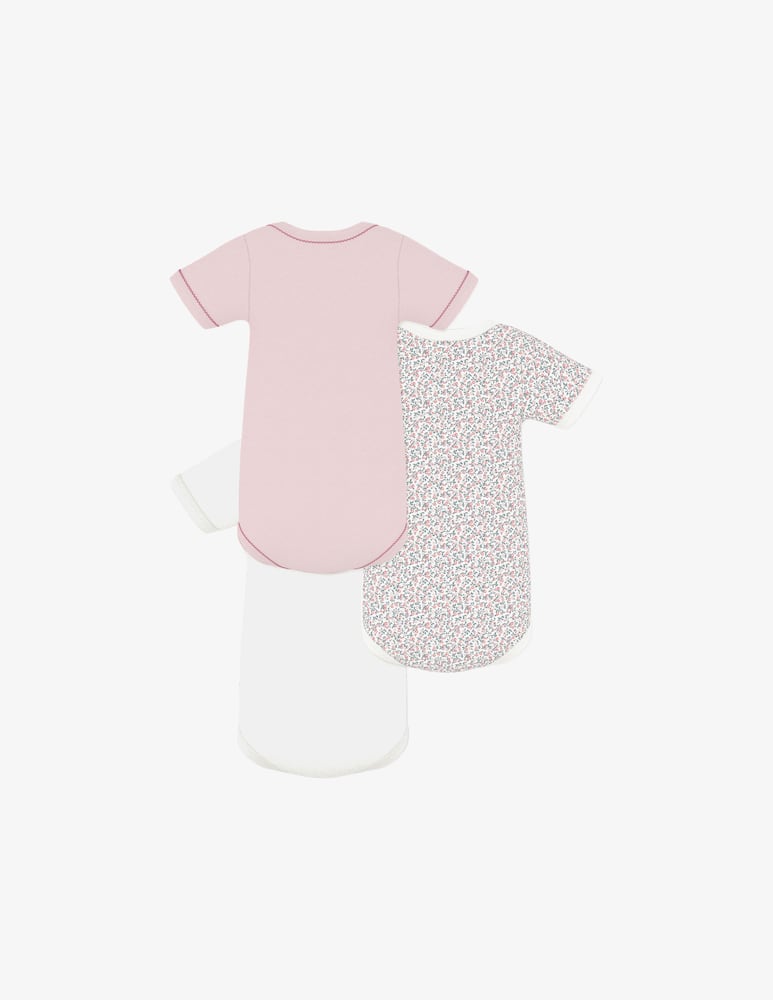 rinascente Petit Bateau Pack 3 body a maniche corte
