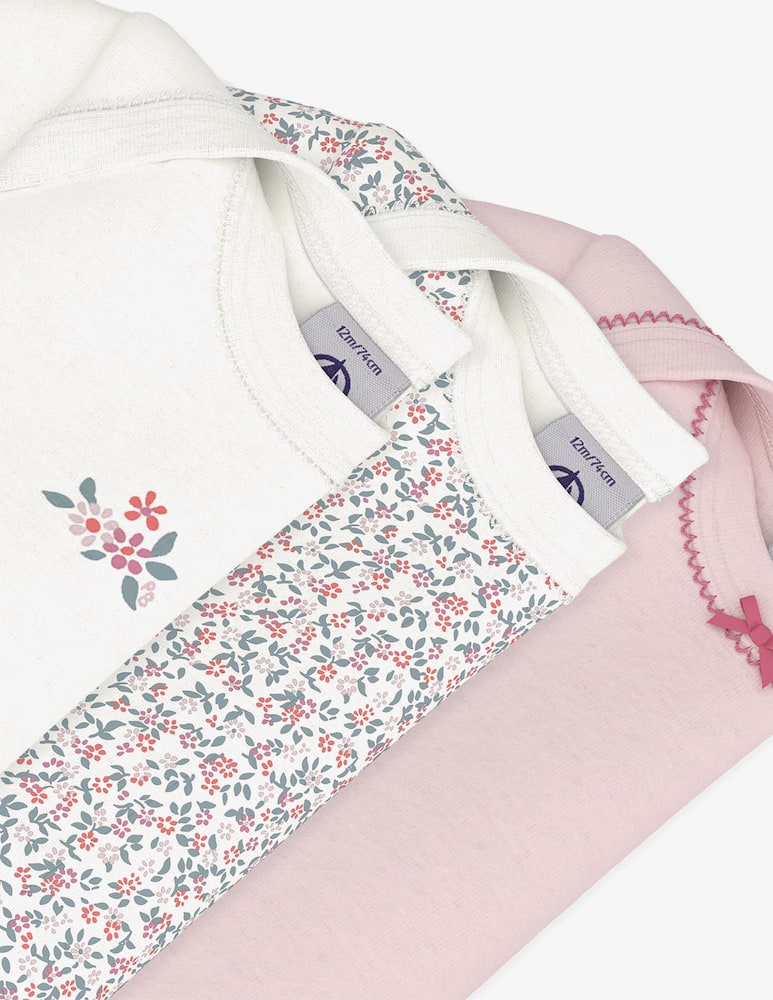 rinascente Petit Bateau Pack 3 body a maniche corte