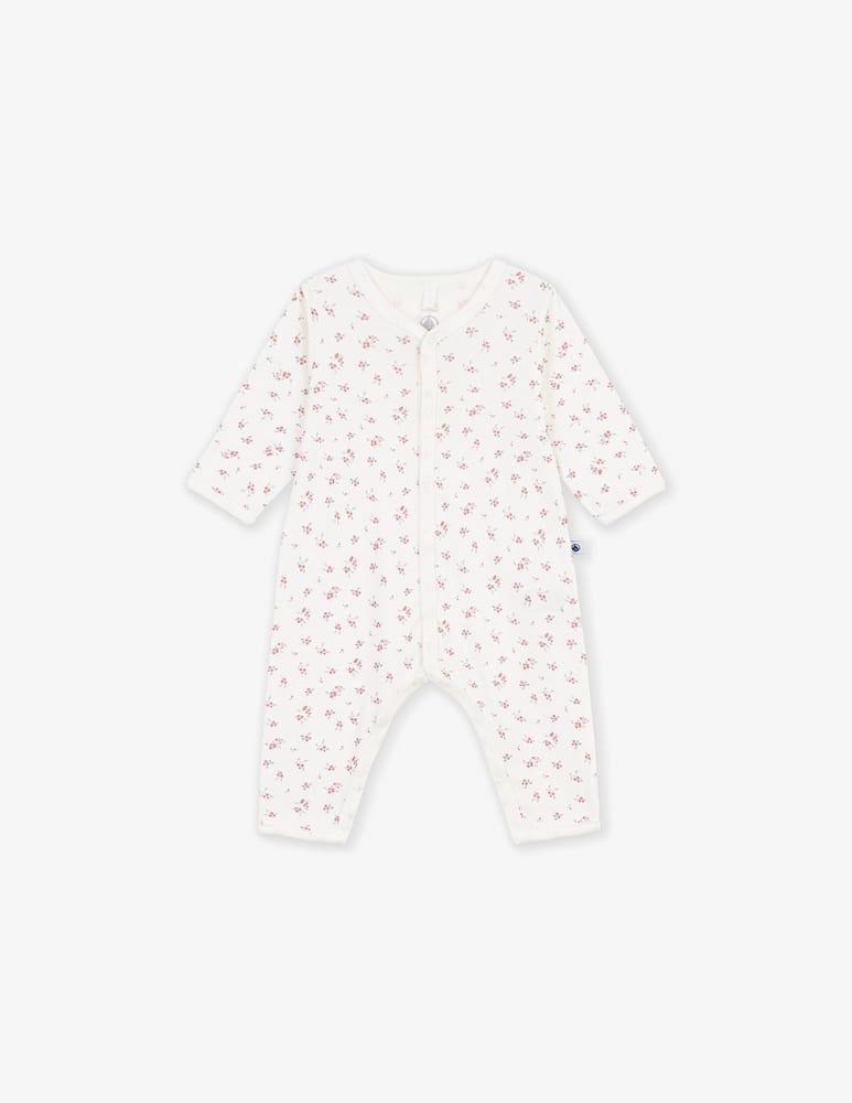rinascente Petit Bateau Floral footless sleepsuit