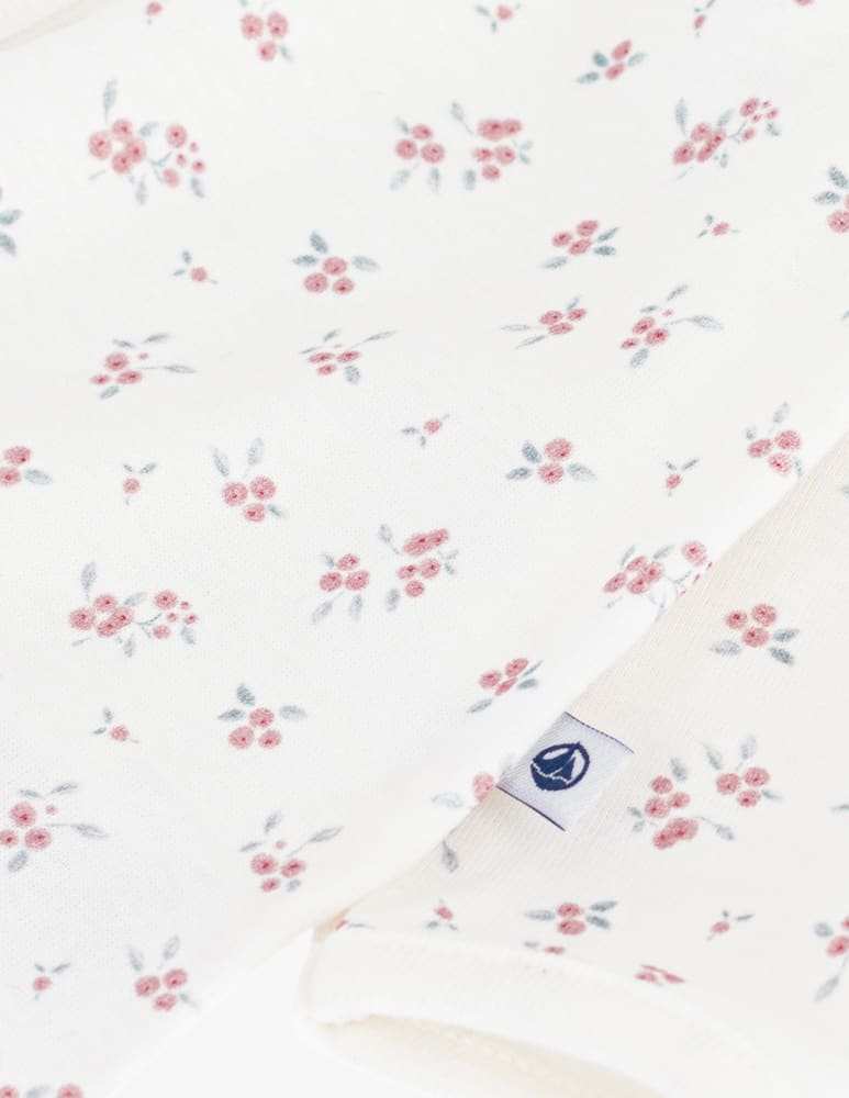 rinascente Petit Bateau Floral footless sleepsuit