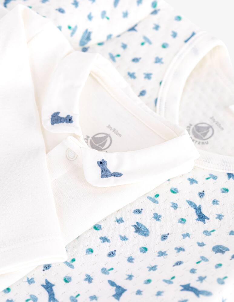 rinascente Petit Bateau Three-piece bodysuit set