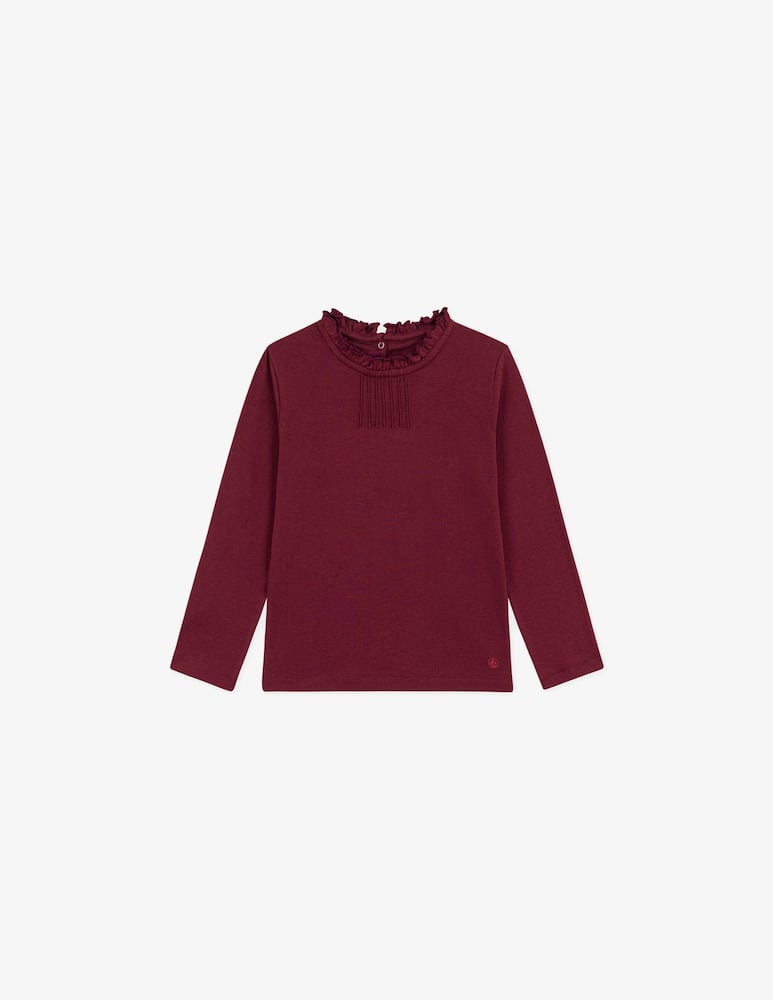 rinascente Petit Bateau T-shirt ml con ruches sul collo