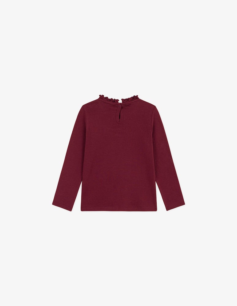 rinascente Petit Bateau T-shirt ml con ruches sul collo
