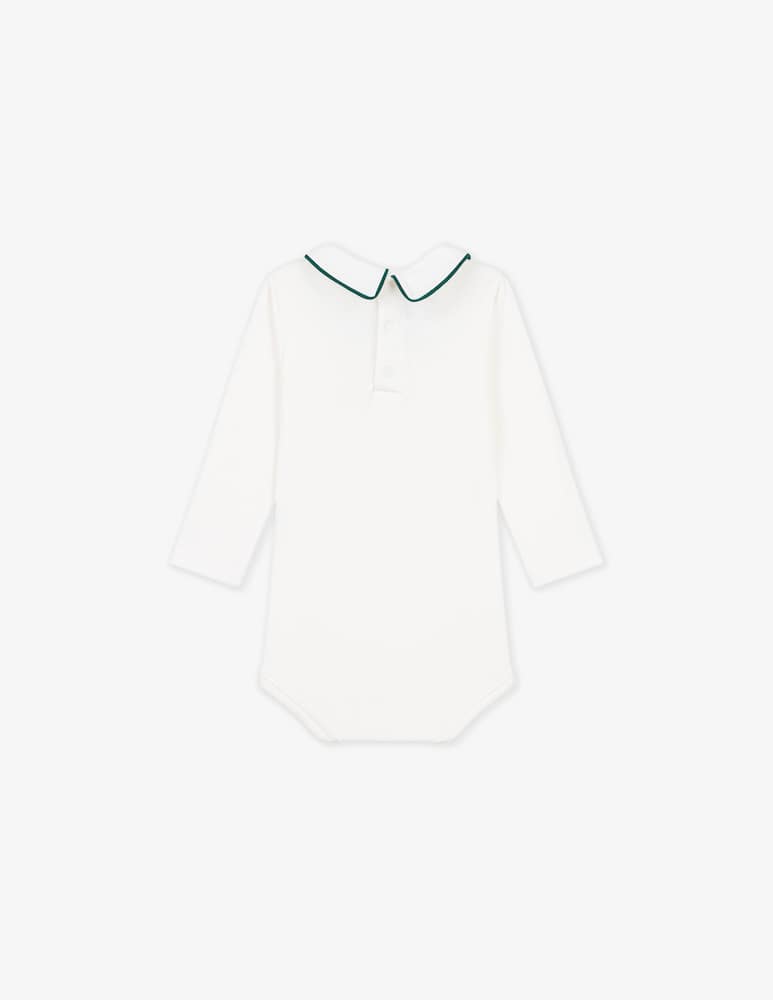 Petit Bateau Body a maniche lunghe con colletto - immagine 2 Petit Bateau Body a maniche lunghe con colletto - immagine 2